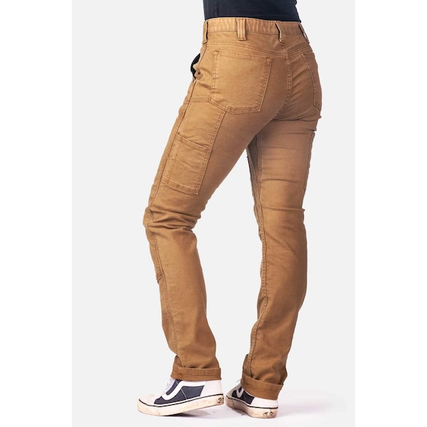 Dovetail Workwear Women's Work Pant, 2, Saddle Brown, 97% cotton / 3% spandex DWS21P5C-220-2x32 - main